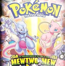 Pokemon The First Movie VHS Vintage 1999 Mewtwo Vs Mew Clamshell #150 #151 E87 - $24.99