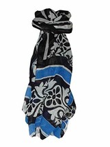 Dupatta Takali Sarong Scarf Azure by Pashmina &amp; Silk - £23.33 GBP