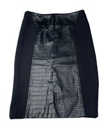 Womens David Bitton Buffalo Black Faux Snake Bodycon Pencil Skirt Stretc... - $33.83 CAD