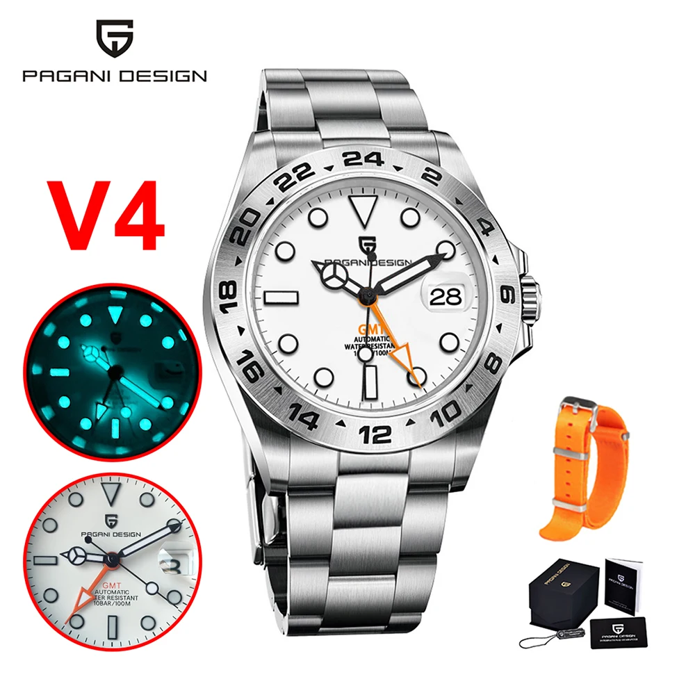 Men NH34 Sports Automatic Mechanical Watch Pd 1762 GMT - £318.04 GBP
