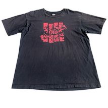 Vintage Undefeated LA Men’s Strike Wolf T Shirt Sz XL Faded Black Red Y2K - $14.85