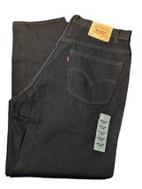 NWT VTG Levis 560 Red Tab Loose Fit Black Jeans Baggy 2000 Mens 40x32 Taper - £77.32 GBP