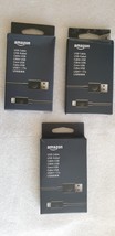 Amazon Black Fast Charge USB-A to USB Charging Cable - Lot of 3 - $187.15 MXN