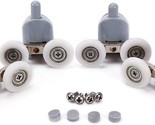 Shower Door Wheels, Lance Home 8 Pcs. Double Twin Top And Bottom Shower ... - $37.93