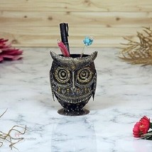 Handmade Owl Pen Stand Oval Shape Stand For Home &amp; Office Decor by MARMORIS ECOM - £29.13 GBP