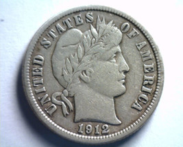 1912-D Barber Dime Extra Fine Xf Extremely Fine Ef Nice Original Coin Bobs Coins - £29.23 GBP