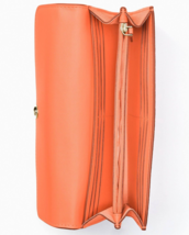 NWB Kate Spade Marti Melon Ball Leather Large Flap Wallet Orange K6402 Gift Bag - £66.27 GBP
