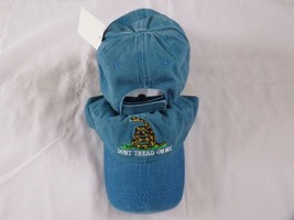 Gadsden Don&#39;T Tread On Me Blue Washed Distressed Hat Cap (Premium Cotton) - $25.99