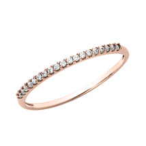 0.65Ct Rose Vergoldet Verlobung Hochzeit Jubiläum Ring Künstlicher Diamant - £73.43 GBP