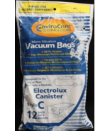 12 Pack Electrolux Canister Style C Vacuum Bags with Micro Filtration - £10.26 GBP