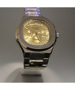 INVICTA CHASE DURER MEN&#39;S 41MM NAUTILUS STYLE DAY DATE QUARTZ TAN DIAL S... - $79.00
