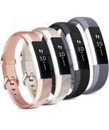 4 Pack Bands Compatible With Fitbit Alta / Alta Hr Bands, Soft Sport Sil... - £15.71 GBP