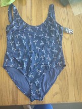 Flamingo Size Medium One Piece Bathing Suit - £23.30 GBP