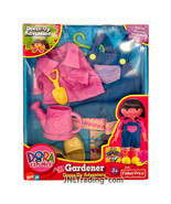 2006 Dora Dress-Up Adventure GARDENER&#39;s Outfit, Shovel, Sandals, Hanger,... - £23.63 GBP