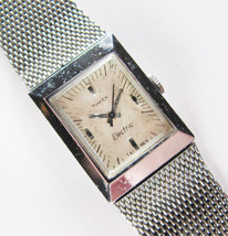 Vintage Mid Century MCM Timex Electric Ladies Stainless Steel Watch - £15.56 GBP