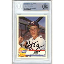 Chipper Jones Auto 1993 Fleer Procards RC Atlanta Braves Autograph BAS Slab HOF - $299.99