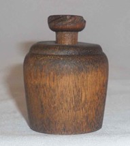 Antique Primitive Small Size Plunger Type Wood Butter Mold Nice Heart De... - £39.33 GBP
