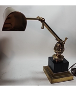 House of Troy 19th Century Marble and Brass Adjustable Height Desk Lamp - $2,827.17 MXN