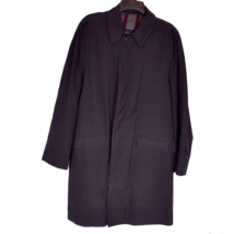 London Fog Maincoats Black Trench Coat Size 38 Reg See photos some small spots - £25.22 GBP