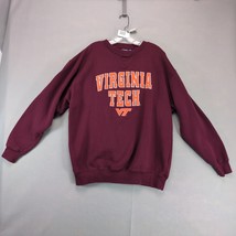 Virginia Tech Pullover Crew Sweatshirt Men&#39;s L Burgundy Team Edition App... - €22,43 EUR
