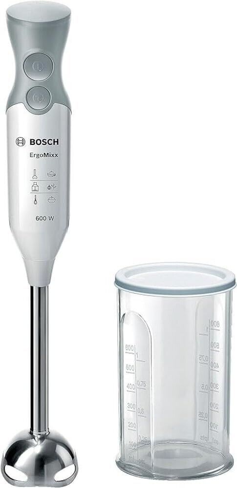 Bosch Home ErgoMixx Hand Blender Bosch MSM66110, 600 W, 0.38, Plastic/Metallic, - $279.00