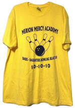 Merion Mercy Academy Gold Dad Daughter Bowling Blast T Shirt Size XL - £7.38 GBP