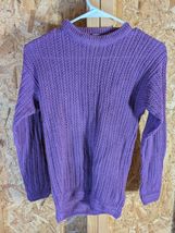 Concrete Mix Small Ramie/Cotton Blend Purple Sweater - €18,74 EUR