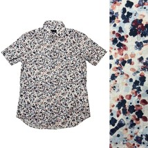 Eden Park Paris Men&#39;s Slim Fit Button Up Shirt Floral Bows White - Size ... - $29.03
