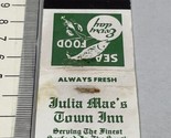 Vintage Matchbook Cover Julia Mae’s Town Inn Restaurant Carrabile FL  gm... - £9.71 GBP