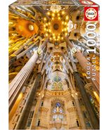 NEW Educa Jigsaw Puzzle 1000 Pieces Adults 19614 Sagrada Familia Interior - $44.57 CAD