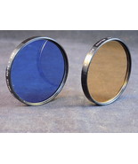 2 COATED FILTER LENS SPIRALITE SERIES 7 Blue and Amber 80B &amp; 85 - $8.51 CAD