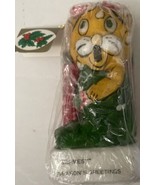Vintage 1978 SNP Christmas Cat Candle Warmest Season Greetings Made in K... - $12.99