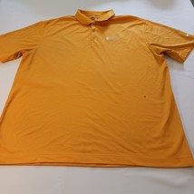 Nike Golf Dri-Fit Hotel Indigo Print Logo Mens Polo Yellow Shirt Short S... - $229.39 MXN