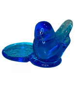 Vintage Leo Ward Bluebird of Happiness 1991 Tea Light Candle Holder Signed - $18.25 CAD