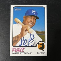 2022 Topps Heritage Baseball Salvador Perez Base #267 Kansas City Royals - £1.57 GBP