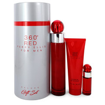 Perry Ellis 360 Red Cologne By Gift Set 3.4 oz Eau De Toilette Spray + .... - £46.92 GBP