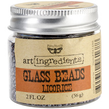Finnabair Art Ingredients Glass Beads 2oz Licorice - €6,74 EUR