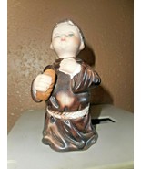 Vintage Porcelain Friar Monk Ringing Bell Figure/Very Thick Porcelain VE... - £12.01 GBP