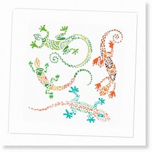 GeckoArt: Reusable Aztec Lizard Pattern Painting Kit - Transform Walls &amp; Furnitu - $17.81