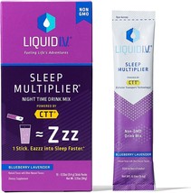 Liquid I.V. Hydration + Sleep Multiplier - Blueberry Lavender - Hydration Powder - £30.29 GBP