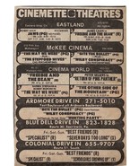 VINTAGE 1975 Pittsburgh Drive In Movie Newspaper Advertisement JAWS - £15.48 GBP