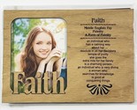 FAITH Personalized Name Profile Laser Engraved Wood Picture Frame Magnet - $9.90