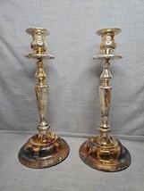 Vintage International Silver 12&#39;&#39; Silver Plated Candlesticks w/Box - $18.99