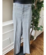 Vintage Country Squire Gray Check Formal Polyester &amp; Viscose Three Piece... - $148.94 CAD