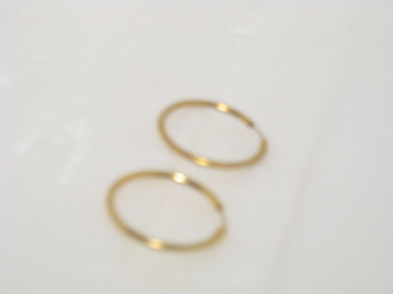 Golden Hoop Earrings - $9.99