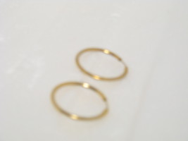 Golden Hoop Earrings - $9.99