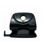 Stat 2 Hole Large Punch (30 sheets) - Plastic Black - $23.46