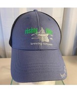 Black &amp; Grey Rising Tide Brewing Co Hat Person in Row Boat Logo Adjustable - $503.61 MXN