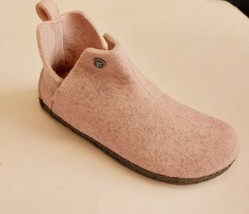 Birkenstock Andermatt Cork Footbed Slipper Bootie Womens 7 Wool Felt Soft Pink - £82.06 GBP