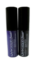 NYX Liquid Suede Cream Lipstick Mini Duo Foul Mouth &amp; Amethyst UNSEALED  - £3.97 GBP